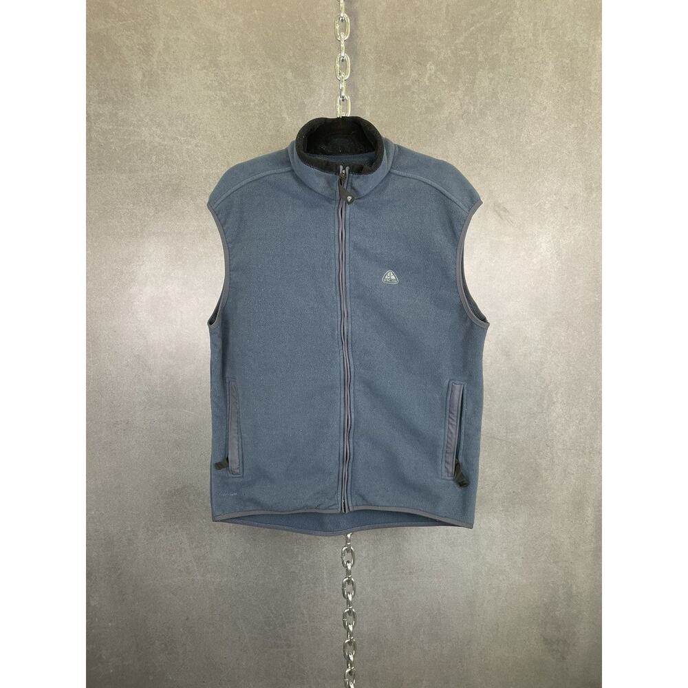 Nike ACG light blue fleece zip up vest shirt size XL